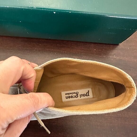 Paul Green EUC Handmade  7,5 US/5 UK/ 38Europe  Suede chukka  Boots Lace up - Picture 7 of 16